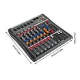 thumbnail image 5 of 6 Channel Mini Audio Mixer USB DJ Stage Live Sound Board Console Professional Mixing Console,Multi-channel Input for Music Studio Recording Singing, 5 of 7
