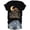 Black, variant on Womens Graphic T-shirts Short Sleeve Crewneck Tshirts Moon Mushroom Print Casual Summer Celestial Tops Black S