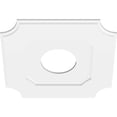 thumbnail image 4 of Ekena Millwork CMP22LE-07000 22 in. OD x 7 in. ID Square Locke Architectural Grade PVC Contemporary Ceiling Medallion, 4 of 4