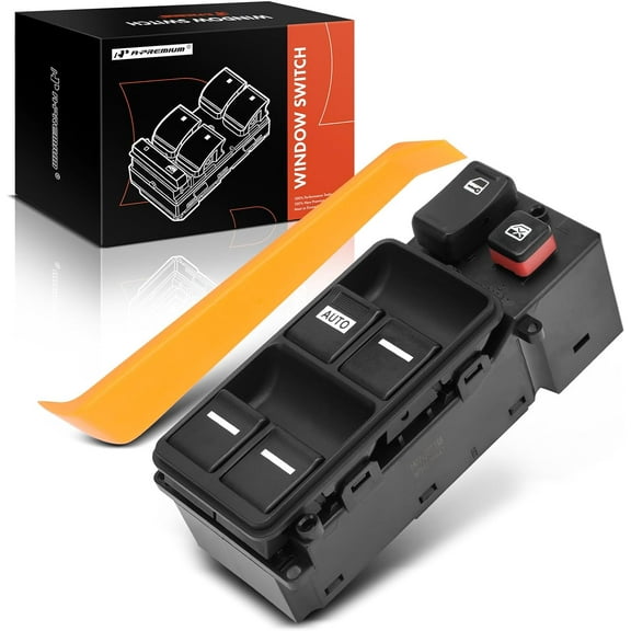 A-Premium Master Power Window Switch Compatible with Honda Accord 2003-2004, Front Left Driver Side, Replace# 35750SDA307, 35750SDA306