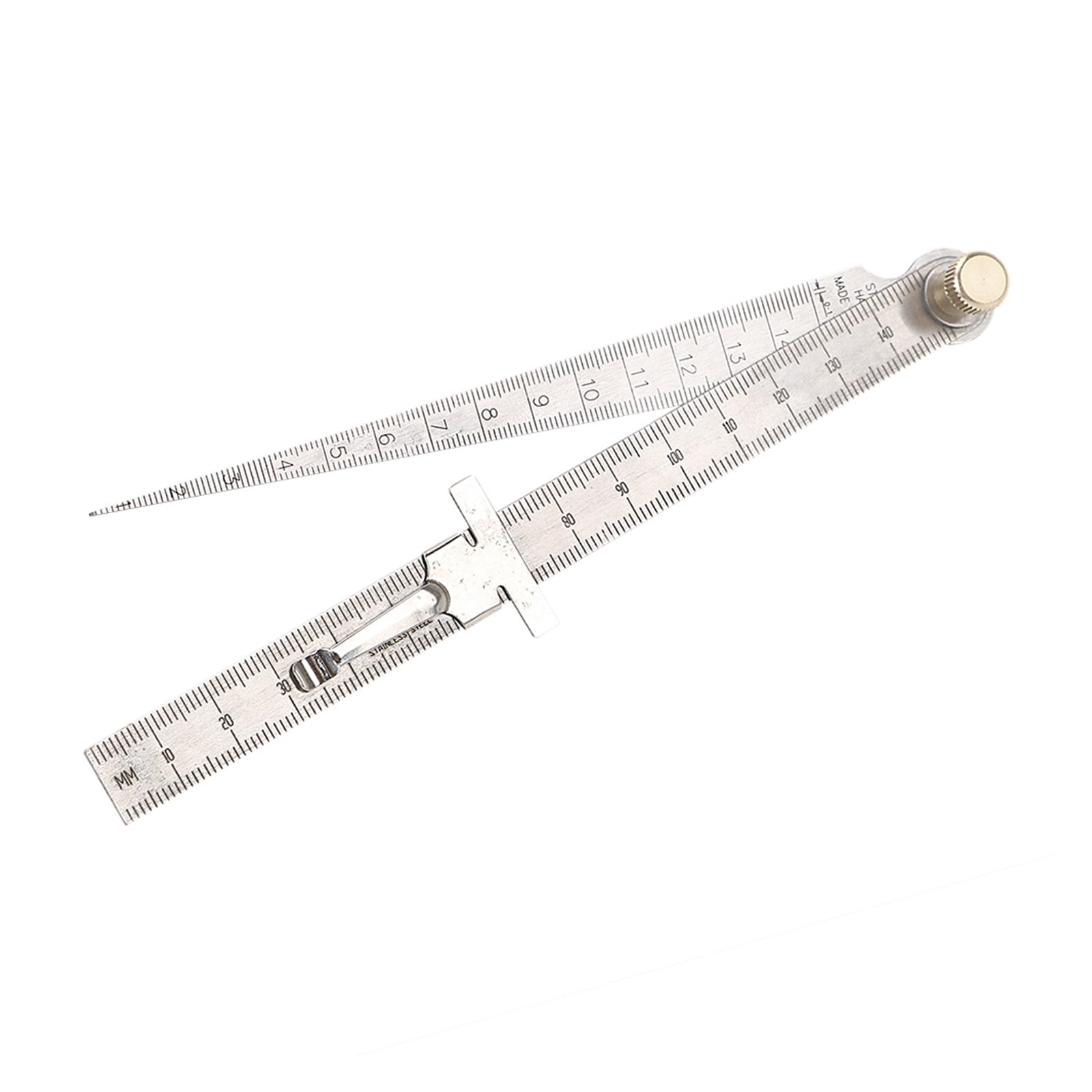Measuring Tool 1-150mm Feeler Gauges Bore Measurement Stainless Steel Wedge Taper Ruler ,Easy to Use