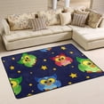 thumbnail image 2 of SKYSONIC Lightweight Carpet Mats Area Soft Rugs Floor Mat Rug Decoration for Kids Room Living Room Bedroom 72 x 48 inches Colorful Owls Stars, 2 of 6