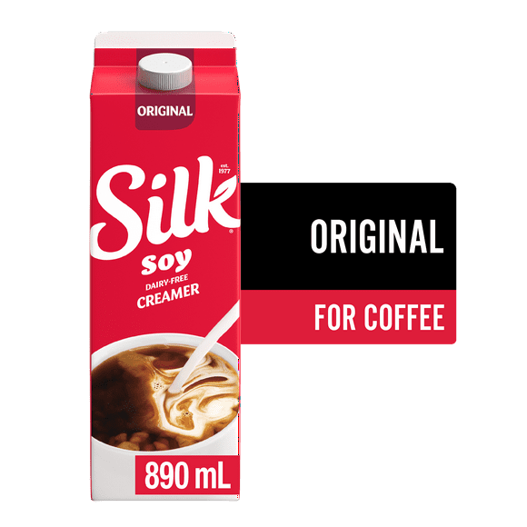 Silk Soy Coffee Creamer, Original, Dairy-Free, 890 mL