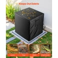 thumbnail image 4 of VEVOR Air Conditioner Cover, 30 x 30 x 32 inch Ac Cover for Air Conditioning Unit, Three-Layer, Waterproof Polyester Fabric, Mesh Ventilation, Universal Defender for Outdoor Outside Ac Unit, Black, 4 of 9