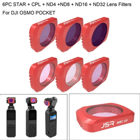 6pcs STAR + CPL + ND4 +ND8 + ND16 + ND32 Camera Lens Filters For 2019 hotsales DJI OSMO