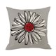 thumbnail image 1 of 4 fundas de almohada de lino, 18 x 18 pulgadas, turquesa y gris, cojín decorativo para sofá, funda de cojín moderna para sofá y dormitorio, 1 of 2