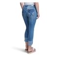thumbnail image 2 of SEVEN7 Womens Blue Frayed Pocketed Cropped Cuffed Jeans Juniors 0, 2 of 4