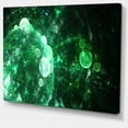 thumbnail image 2 of Gouttes d'Eau Sphériques Vertes - Impression sur Toile Florale, 2 of 4