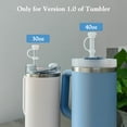thumbnail image 1 of Cubiertas De Paja 6 unids/set tapa de paja tapón de derrames tapón antifugas de silicona para tazas de 30/40 oz, 1 of 8