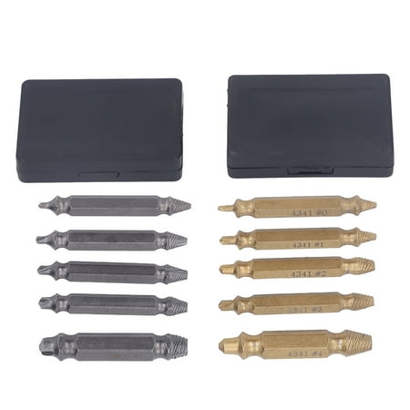 

Damaged Screw Extractor Kit Simple To Use Screw Extractor Hard High Speed Steel Long Service Life For Machine