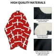 thumbnail image 4 of Danish Flag Barber Cape 66"x55" Salon Hair Cutting Haircut Cape Color Capes Stylist HairdresserApron, 4 of 7