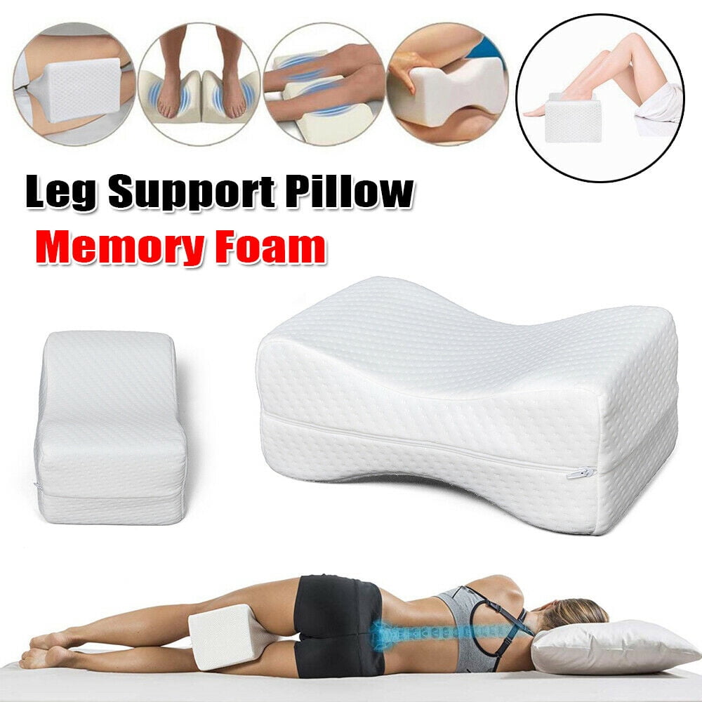 Bed Wedge Incline Pillow Memory Foam Top Sleeping Back Legs Support  7.5" Height 