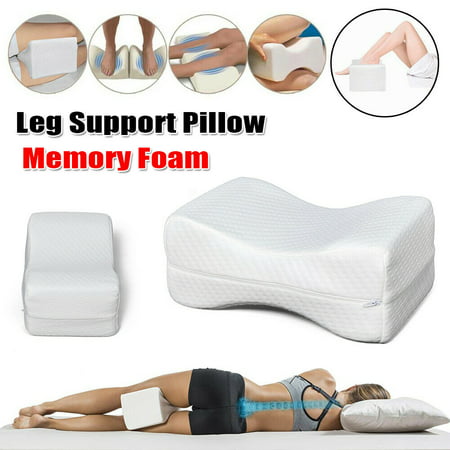 45D Leg Support Pillow for Sleeping Sleep Restoration Double-Sided Grooved Memory Foam Pillow Wedge Pillow Reduces Pain & Improves Circulation for Pregnancy Hip Leg Knee Back
