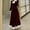 Wine, variant on SDNall Ladies' Plus Size Christmas Party Sweet Velvet Lace Patchwork Age Reducing Short Dress