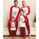 thumbnail image 2 of Pijamas familiares navideños Antler, Feliz Navidad Ya, Animal sucio, cuadros rojos, conjunto de pijamas a juego, 2 of 3