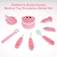 thumbnail image 2 of 9pcs Kids Dentist Play Set High Simulation Dentist Model Role Play Toy Early Educational Dentist Learning Pretend Set Habits Cultivation Dentist Role Play Game for Boy Girls Ages 3+, 2 of 9