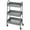 Gray, variant on MCQ 3 Tier Metal Rolling Storage Cart,  Mobile Shelving Unit Organizer  with Lockable Wheels for Office, Bathroom, Kitchen, Laundry Room, Pink