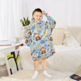 thumbnail image 6 of joogoo Wearable Blanket Hoodie for Cartoon Monkey Bananas Oversized Sherpa Hooded 3-14 YR M, 6 of 7