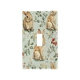 thumbnail image 2 of Switch Panel Switch Decoration 2.76x4.53x0.28 Inches Unused Outlet Cover Switch Plate Wall Plates Living Room Kitchen Bedroom Study Switches Cute Rabbits and Flowers3, 2 of 8
