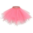 thumbnail image 6 of WHLBF Women's Large Size Retro Slip High Quality Bubble Yarn Ballet Skirt Dance Half Skirt Watermelon Red M(M), 6 of 6
