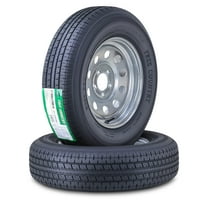 Free Country Trailer Tire Wheel Assembly ST205/75R15 8-Ply D 107N 5 Lug on 4.5" PCD Galvanized Mod Rim ,SET 2