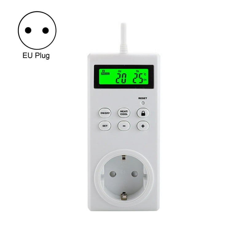 EU Plug Magnetic Wireless Remote Control Socket Kit 16A White