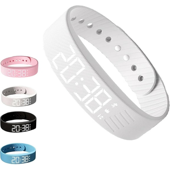 Fitsleeps Alarm Clock Watch, 2025 New Fitsleeps Alarm Bracelet, Silent Vibrating Alarms Reminder Watch, 100% Wake-Up Alarm - Pro Version, Snooze Free Smart Watches for Men and Women