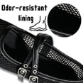 thumbnail image 5 of CHICVOMEY Mesh Mary Jane Shoes for Women Breathable Ballet Flats with Buckle Fashion Fishnet Flats for Women Casual & Work Fashion Flats, 5 of 9
