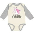 thumbnail image 3 of Inktastic 1st Mothers Day Unicorn Baby Girl Girls Long Sleeve Baby Bodysuit, 3 of 5
