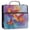 Red and Orange Butterflies, variant on Water-Resistant 3-Ring Binder Organizer with Multiple Pockets Zipper Binder Bag for Office Pink Butterfly Pattern