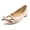 Light Pink, variant on XYD Women Comfort Bowknot Pearls Buckle Flats Pointed Closed Toe Chunky Low Heel Slip On Loafers Shoes Size 13.5 Red