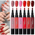 thumbnail image 3 of VAIFTILNO Nail Polish Pen Set 6 Colors, Water Based Nail Art Polish, Dry Nail Art Pens Air Dry Nail Paint No Lamp Needed, Control Brush Tip for Women (C), 3 of 7
