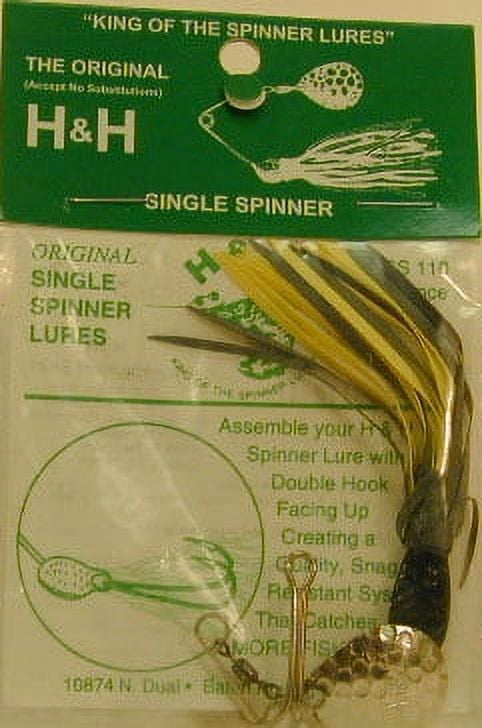 H&H Lure Original Spinner Bait Single Blade, 3/8 oz