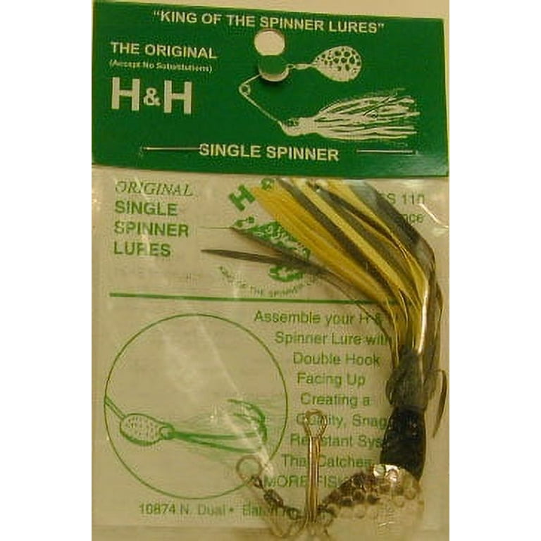 H&H Lure Original Spinner Bait Single Blade, 3/8 oz
