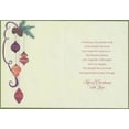 thumbnail image 2 of Designer Greetings Holly, Pine Cones, 4 Hanging Purple, Red and Orange Ornaments African American Christmas Card for Parents, 2 of 2