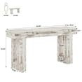 thumbnail image 3 of Tribesigns 63-Inch Farmhouse Console Table, Wooden Sofa Table Behind The Couch, Rectangular Entryway Table for Entrance, Hallway, Living Room (Distressed White), 3 of 7
