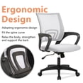 thumbnail image 4 of PayLessHere White Ergonomic Office Chair - Adjustable Mesh w/Lumbar Support, 4 of 8