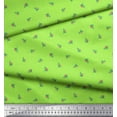 thumbnail image 3 of Soimoi Poly Georgette Tissu Feuilles & Bourgeons Imprimé Floral par la Cour 52 Pouces de Large, 3 of 3