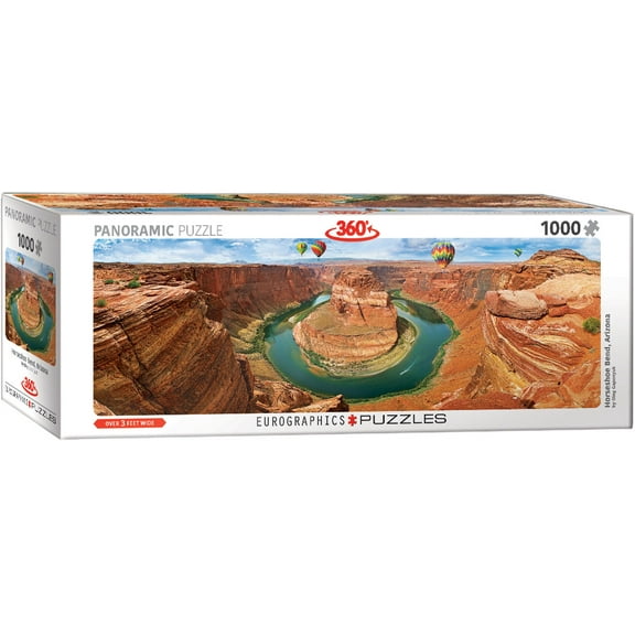 Horseshoe Bend, Arizona Panoramic 1000-Piece Puzzle