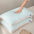 thumbnail image 4 of Harlier Cooling Bed Pillows for Sleeping, Luxury Queen Size Pillows, Memory Foam Pillows Adjustable Soft Bed Firm or Soft Pillows for Side, Back, Stomach, Hot Sleepers - 25''x16'', 4 of 9