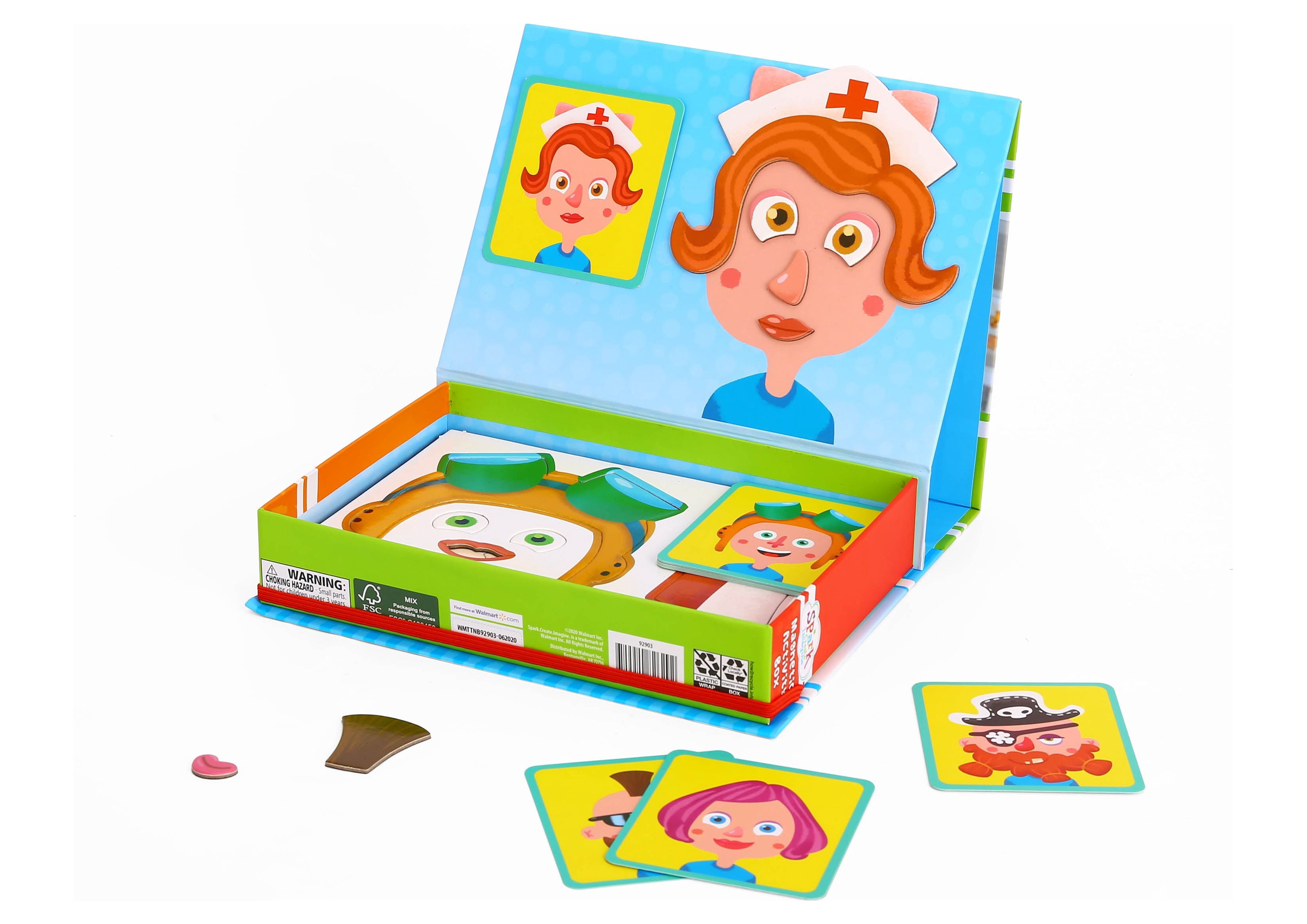 Spark Create Imagine Magnetic Activity Box, 77 Pieces, Ages 3 and up