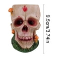 thumbnail image 2 of Adornos de varios cráneos para Halloween,Festival de fantasmas,cráneos de rosas,artesanías de resina,decoración de ambiente de terror, 2 of 5
