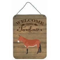 Caroline's Treasures CK6789DS1216 Mule Welcome Wall or Door Hanging Prints, 12x16, multicolor