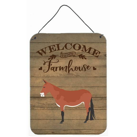 Caroline's Treasures CK6789DS1216 Mule Welcome Wall or Door Hanging Prints, 12x16, multicolor