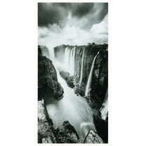 Empire Art Direct The Falls Frameless Free Floating Tempered Glass Panel Graphic Wall Art, 72" x 36", Ready to Hang