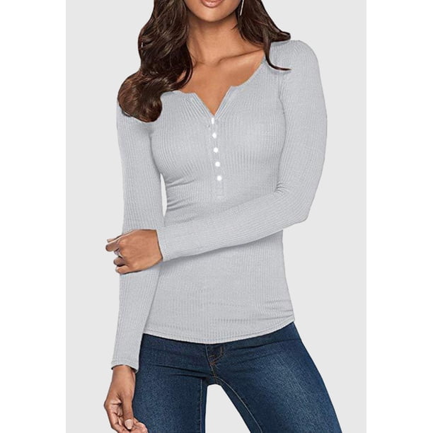 Camisas de manga larga para mujer, suéteres, camisetas de manga larga.