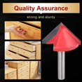 thumbnail image 5 of CNC Tungsten Steel Slotting Cutter 90 Degree 6mm Shank 32mm Diameter For 3D Panel Making Red YH, 5 of 5