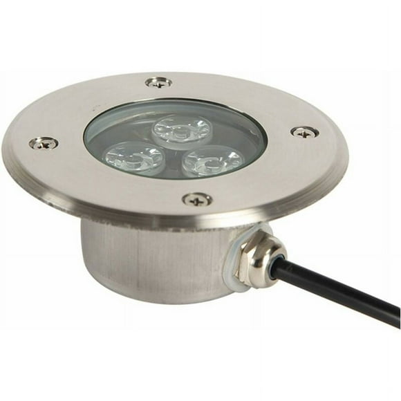 Outdoor LED Recessed Spotlight Very Thin Terrace 3W Outdoor Recessed LED Spotlight IP68 Waterproof Stainless Steel Body Used for Outdoor Sidewalk, Terrace, Garden, Park