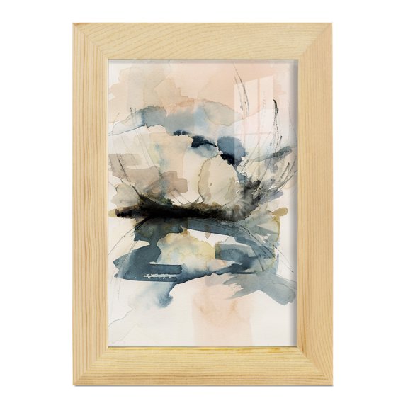 Winter Shoal I - Framed Print w/glass - Natural Wood