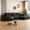 Black, variant on Sailvan 107" Cloud Sectional Couch, Cloudy Sofa with L-Shape Chaise, Upholstered Couches for Living Room & Bedroom, No Assembly Required, Plush Corduroy Fabric, Green